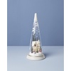 image:imageLenox 896633 Lit Christmas Cone with Farmhouse Scene Holiday Decor