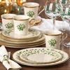 image:imageLenox 897082 Holiday Dinnerware Place Setting Bowls Set of 4 Christmas12Piece Dinnerware Set Includes Mugs