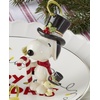 image:imageLenox 897751 Snoopy Christmas Santa Sack Candy Bowl Christmas Dishes Festive Holiday ServewareSnoopy  Woodstock with Candy Cane Ornament