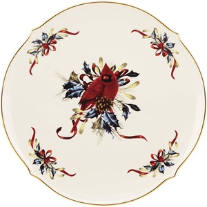 image:imageLenox 894203 Winter Greetings Cardinal Bowl Christmas DinnerwareRound Platter