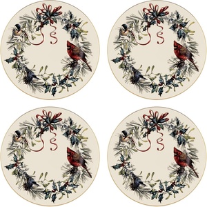 image:imageLenox 894203 Winter Greetings Cardinal Bowl Christmas DinnerwareSalad Plates  Set of 4