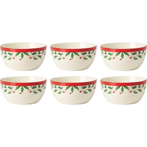 image:imageLenox 897082 Holiday Dinnerware Place Setting Bowls Set of 4 ChristmasDessert Bowls  Set of 6