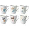 image:imageLenox 894308 Butterfly Meadow Square 4Piece Accent PlatesMugs  Set of 6