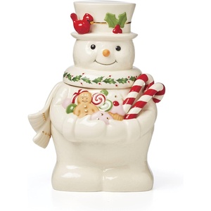 image:imageLenox 894915 Happy Holly Days Snow Globe Christmas amp Holiday DecorCookie Jar