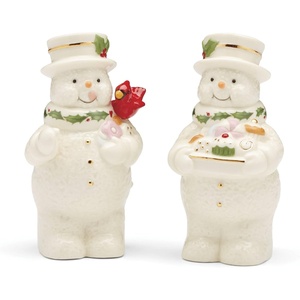 image:imageLenox 894915 Happy Holly Days Snow Globe Christmas amp Holiday DecorSalt  Pepper Set