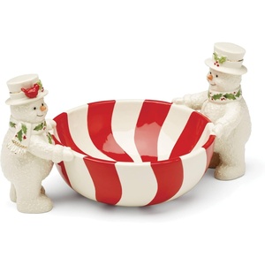 image:imageLenox 894915 Happy Holly Days Snow Globe Christmas amp Holiday DecorTreat Bowl