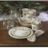 image:imageLenox Holiday 6Piece Salad Plates Dinnerware Set Service For 6 Porcelain Dishwasher Safe Round Plates Set Ivory Red amp Green Perfect for Gatherings Hosting Christmas Dinnerware Ivory 6 PieceSalad Plates  Set of 4