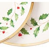 image:imageLenox Holiday 6Piece Salad Plates Dinnerware Set Service For 6 Porcelain Dishwasher Safe Round Plates Set Ivory Red amp Green Perfect for Gatherings Hosting Christmas Dinnerware Ivory 6 Piece3Piece Placesetting