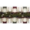 image:imageLenox Holiday 6Piece Salad Plates Dinnerware Set Service For 6 Porcelain Dishwasher Safe Round Plates Set Ivory Red amp Green Perfect for Gatherings Hosting Christmas Dinnerware Ivory 6 Piece12Piece Dinnerware Set Includes Pasta Bowls