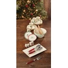 image:imageLenox Holiday 6Piece Salad Plates Dinnerware Set Service For 6 Porcelain Dishwasher Safe Round Plates Set Ivory Red amp Green Perfect for Gatherings Hosting Christmas Dinnerware Ivory 6 PieceSalad Plates  Set of 6