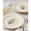 image:imageLenox Holiday 6Piece Salad Plates Dinnerware Set Service For 6 Porcelain Dishwasher Safe Round Plates Set Ivory Red amp Green Perfect for Gatherings Hosting Christmas Dinnerware Ivory 6 PieceAccent Plates  Trees  Set of 4