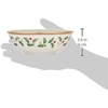 image:imageLenox Holiday 6Piece Salad Plates Dinnerware Set Service For 6 Porcelain Dishwasher Safe Round Plates Set Ivory Red amp Green Perfect for Gatherings Hosting Christmas Dinnerware Ivory 6 PiecePlace Setting Bowl