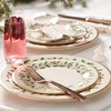 image:imageLenox Holiday 6Piece Salad Plates Dinnerware Set Service For 6 Porcelain Dishwasher Safe Round Plates Set Ivory Red amp Green Perfect for Gatherings Hosting Christmas Dinnerware Ivory 6 Piece5Piece Placesetting