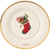 image:imageLenox Holiday 6Piece Salad Plates Dinnerware Set Service For 6 Porcelain Dishwasher Safe Round Plates Set Ivory Red amp Green Perfect for Gatherings Hosting Christmas Dinnerware Ivory 6 PieceAccent Plate