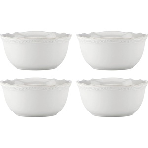 image:imageLenox 895713 French Perle Bead Pasta Bowls Set Of 4AllPurpose Bowls  Set of 4