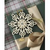 image:imageLenox 897120 2025 Engagement Ring Metal Ornament Christmas Holiday DecorationsGemmed Snowflake