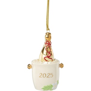 image:imageLenox 897120 2025 Engagement Ring Metal Ornament Christmas Holiday DecorationsChampagne Bucket