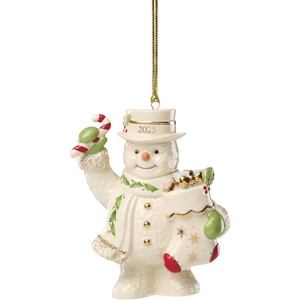 image:imageLenox 897120 2025 Engagement Ring Metal Ornament Christmas Holiday DecorationsSnowman Stocking
