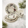 image:imageLenox Winter Greetings Christmas Dinnerware Plate and Bowl Set 12Piece12Piece Dinnerware Set  Includes Pasta Bowls