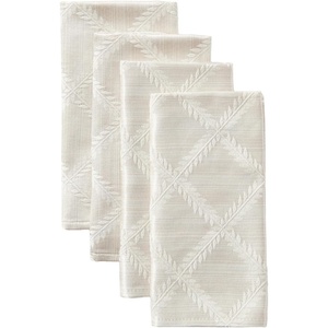 image:imageLenox Laurel Leaf Set of 4 Napkins WhitePlatinum