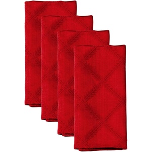 image:imageLenox Laurel Leaf Set of 4 Napkins WhiteRed