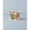 image:imageLenox Holiday Christmas Porcelain Mug Set for 4 12ozMr  Mrs Mug Set