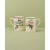 image:imageLenox Holiday Christmas Porcelain Mug Set for 4 12ozNaughty  Nice Mug Set
