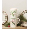 image:imageLenox Holiday Christmas Porcelain Mug Set for 4 12ozNaughty  Nice Mug Set