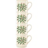 image:imageLenox Holiday Christmas Porcelain Mug Set for 4 12ozStackable Mugs