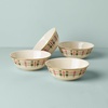 image:imageLenox Holiday Plaid Porcelain 12Piece Christmas Dinnerware Set for 4AllPurpose Bowls  Set of 4