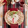 image:imageLenox Holiday Plaid Porcelain 12Piece Christmas Dinnerware Set for 4Dinner Plates  Set of 4