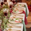image:imageLenox Holiday Plaid Porcelain 12Piece Christmas Dinnerware Set for 4Dinner Plates  Set of 4