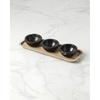 image:imageLenox Lx Collective Cake Plate 985 LB BlackTray with Dipping Bowls
