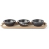 image:imageLenox Lx Collective Cake Plate 985 LB BlackTray with Dipping Bowls