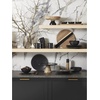 image:imageLenox Lx Collective Cake Plate 985 LB BlackTray with Dipping Bowls