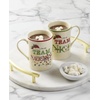 image:imageLenox 898265 Mr amp Mrs 2Piece Set of Festive Mugs Service For 2 Christmas Drinkware Set Holiday GlassesMugs  Set of 2