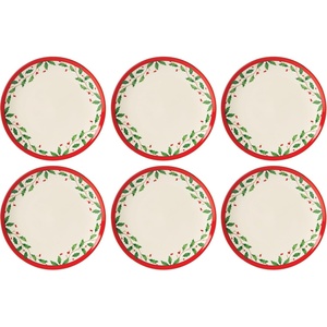 image:imageLenox 898265 Mr amp Mrs 2Piece Set of Festive Mugs Service For 2 Christmas Drinkware Set Holiday GlassesAccent Plates  Set of 6