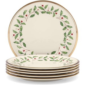 image:imageLenox 898265 Mr amp Mrs 2Piece Set of Festive Mugs Service For 2 Christmas Drinkware Set Holiday GlassesSalad Plates  Set of 6