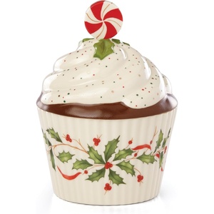 image:imageLenox Holiday Serveware Collection Porcelain Tableware amp Entertaining Pieces Treat JarCandy Dish  Cupcake