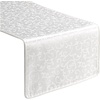 image:imageLenox Opal Innocence Reversible Table Runner Platinum  14 W x 70 LWhite