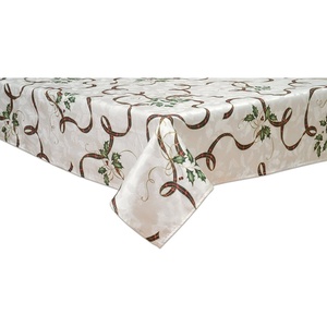 image:imageLenox Holiday Nouveau Ribbon Tablecloth Multicolor  70 W x 70 L60x102 Oblong Tablecloth