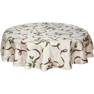 image:imageLenox Holiday Nouveau Ribbon Tablecloth Multicolor  70 W x 70 L60x84 Oblong Tablecloth
