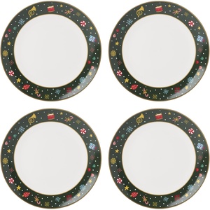 image:imageLenox Nutcracker Ballet Christmas Tidbit Plates Dessert Plate Set for 4Dinner Plates  Set of 4