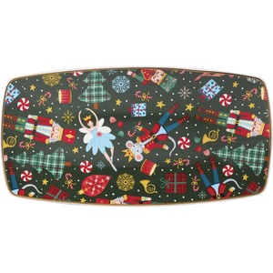 image:imageLenox Nutcracker Ballet Christmas Tidbit Plates Dessert Plate Set for 4Hors dOeuvres Tray
